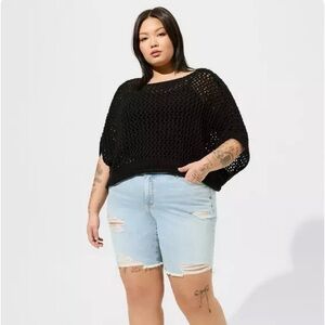 Torrid Black Knit Women's Sweater Size 0